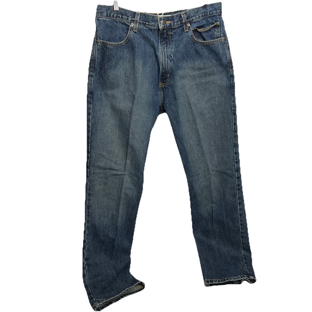 Harley-Davidson Jeans Mens 36x32 Blue Denim Straight Leg Biker Motorcycle Pants